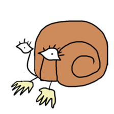 loose character of snail sticker #3530560