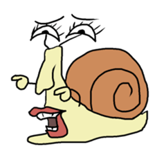 loose character of snail sticker #3530562