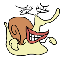 loose character of snail sticker #3530563