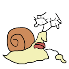 loose character of snail sticker #3530571
