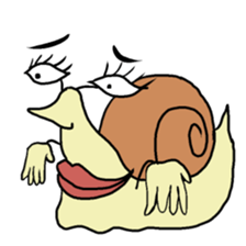 loose character of snail sticker #3530580