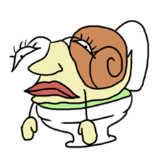 loose character of snail sticker #3530582