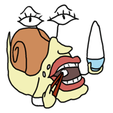 loose character of snail sticker #3530585
