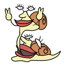 loose character of snail sticker #3530588