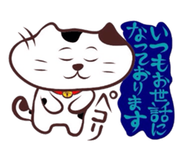 Flatter! tortoiseshell cat! 3 sticker #3531078