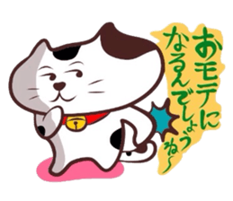 Flatter! tortoiseshell cat! 3 sticker #3531079