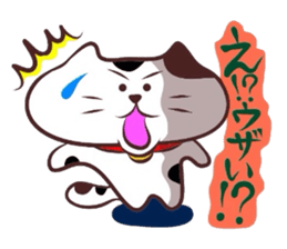 Flatter! tortoiseshell cat! 3 sticker #3531082