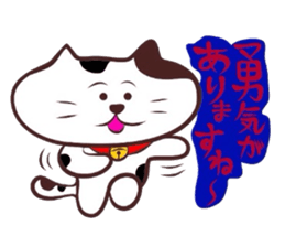 Flatter! tortoiseshell cat! 3 sticker #3531091