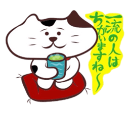 Flatter! tortoiseshell cat! 3 sticker #3531098