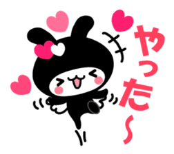 Black Rabbit "Usagi chan" talk ver2 sticker #3531434