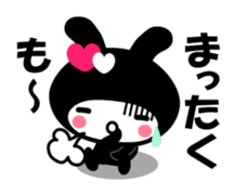 Black Rabbit "Usagi chan" talk ver2 sticker #3531446