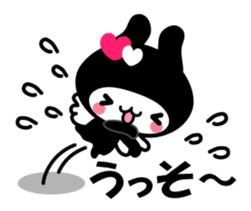 Black Rabbit "Usagi chan" talk ver2 sticker #3531449