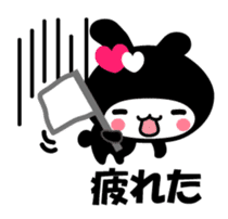 Black Rabbit "Usagi chan" talk ver2 sticker #3531458