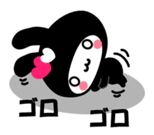 Black Rabbit "Usagi chan" talk ver2 sticker #3531462