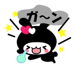Black Rabbit "Usagi chan" talk ver2 sticker #3531464