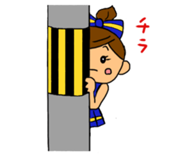 Cheerleader Sticker Blue Uniform sticker #3532253