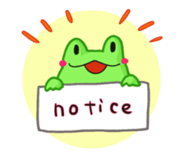 Yan's Frog 4(English version) sticker #3532314