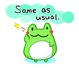 Yan's Frog 4(English version) sticker #3532315