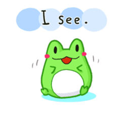 Yan's Frog 4(English version) sticker #3532340