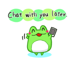 Yan's Frog 4(English version) sticker #3532347