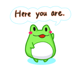 Yan's Frog 4(English version) sticker #3532351