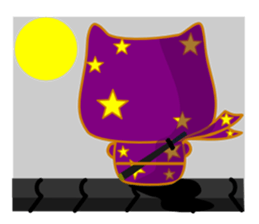 Cat ninja of Kira and sakura. sticker #3533005