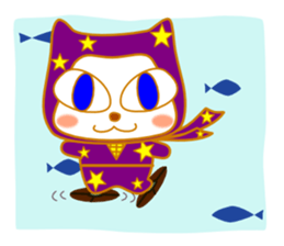Cat ninja of Kira and sakura. sticker #3533006