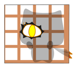 Cat ninja of Kira and sakura. sticker #3533016