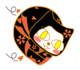 Cat ninja of Kira and sakura. sticker #3533019