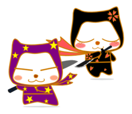 Cat ninja of Kira and sakura. sticker #3533033