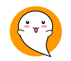 White ghost sticker sticker #3533274