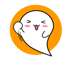White ghost sticker sticker #3533275