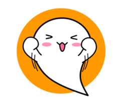 White ghost sticker sticker #3533276