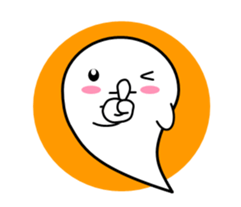 White ghost sticker sticker #3533277