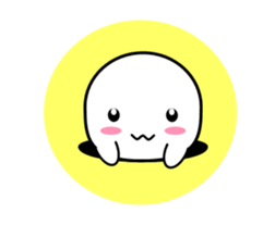 White ghost sticker sticker #3533279