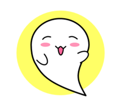 White ghost sticker sticker #3533280