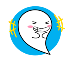 White ghost sticker sticker #3533291