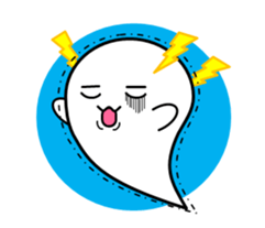White ghost sticker sticker #3533301
