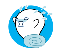 White ghost sticker sticker #3533304