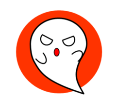 White ghost sticker sticker #3533310