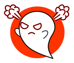 White ghost sticker sticker #3533311