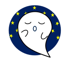White ghost sticker sticker #3533313
