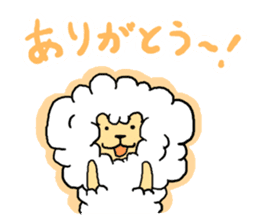 Fluffy Lion Sticker sticker #3533478