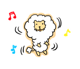 Fluffy Lion Sticker sticker #3533488