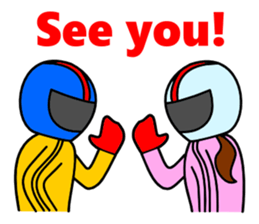 people like racer 2 sticker #3533849