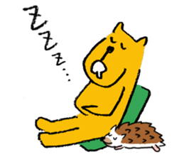 Dancing Cat and a dog sticker #3535917