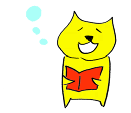 Dancing Cat and a dog sticker #3535933