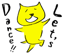 Dancing Cat and a dog sticker #3535936