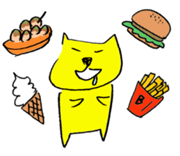 Dancing Cat and a dog sticker #3535953