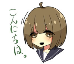 Crybaby schoolgirl sticker #3536314